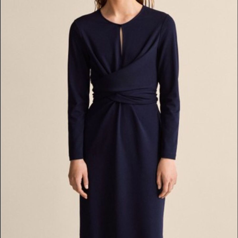 Massimo Dutti Tied Knit Dress